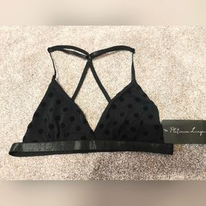 NWT women's mesh polka dot bralette size S/P
